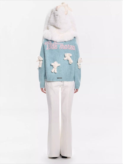 Faux Fur Balaclava Hood