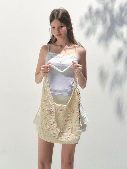 Handmade Shell Woven Bag - CHINASQUAD