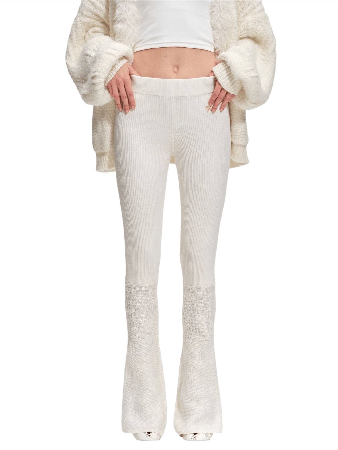 Polar Ribbed Knit Pants