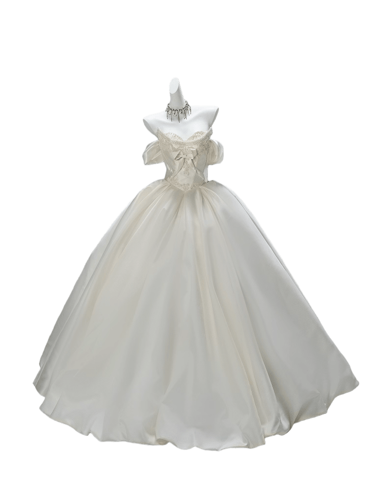 Elegant Ivory Couture Gown