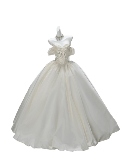 Elegant Ivory Couture Gown
