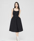 Black & Gray Ruffled Slip Dress - CHINASQUAD