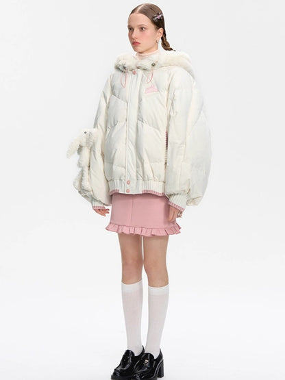 Patchwork Gulnazar Edition Hooded Down Jacket