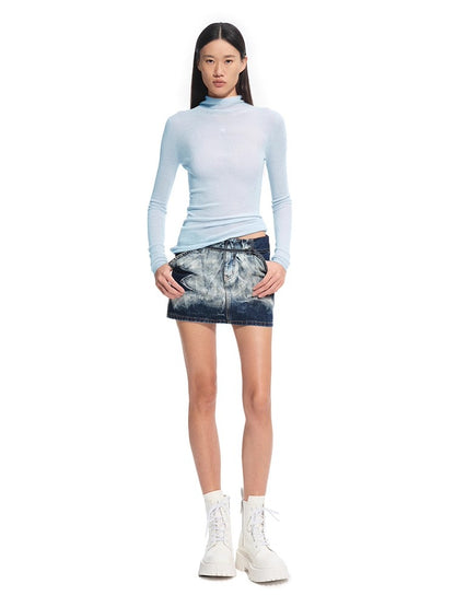 &quot;Djembe Series&quot; Meghan High-Neck Long-Sleeve Knit Sweater - CHINASQUAD