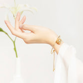 "Fragrance in The Sleeves 暗香盈袖" Chinese-style Floral Bag Bracelet - CHINASQUAD