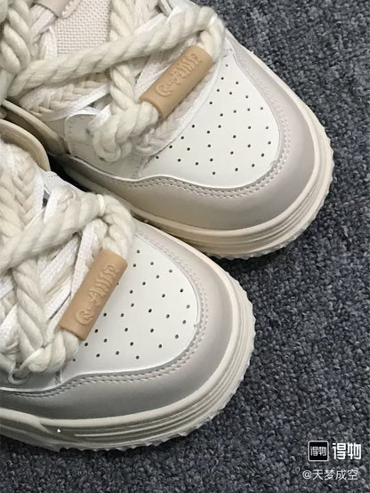 Off-white Chunky Casual Sneakers