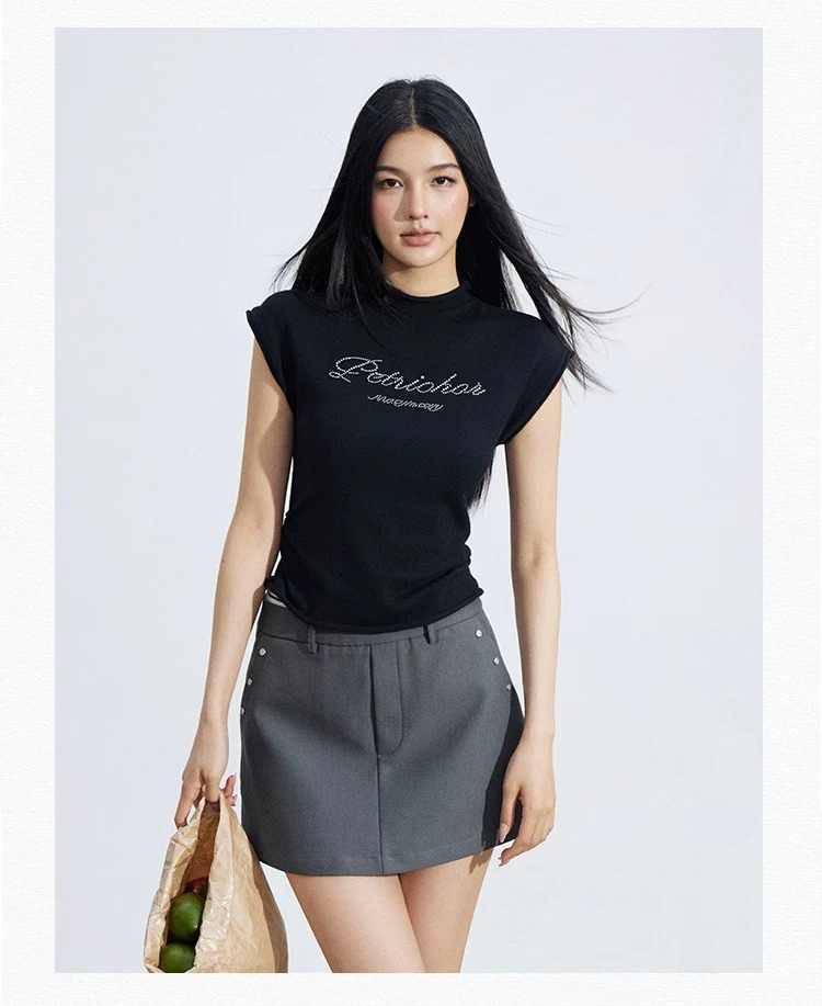 Soft Sculpt Rolled-Edge Sleeveless Knit Top