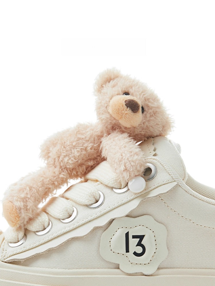 Patchwork Platform Canvas Sneakers