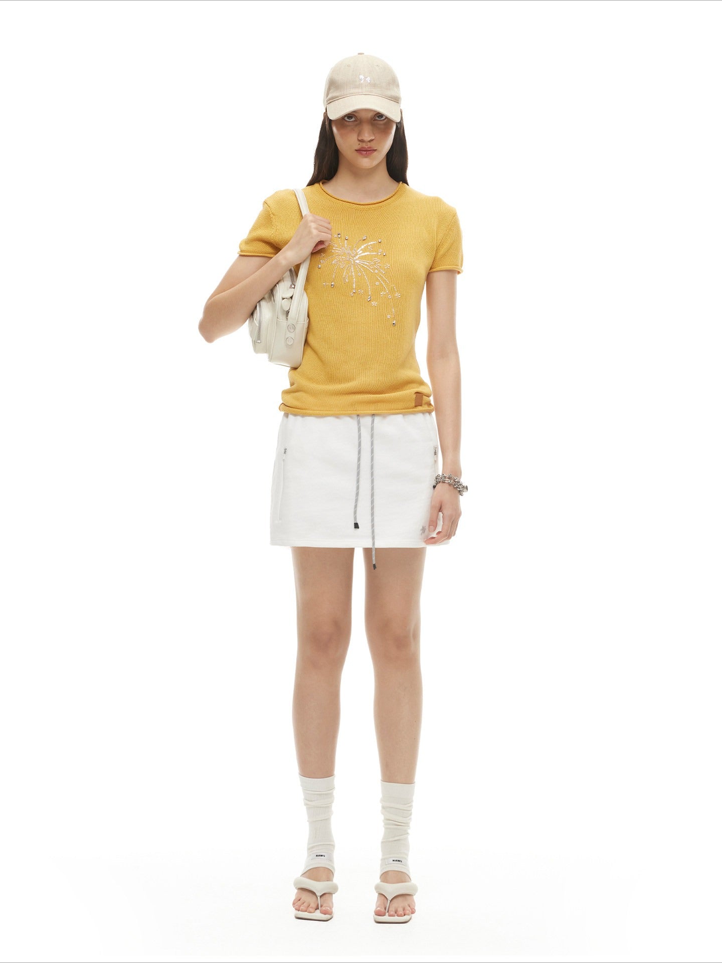 Matisse Drawstring A-Line Mini Skirt