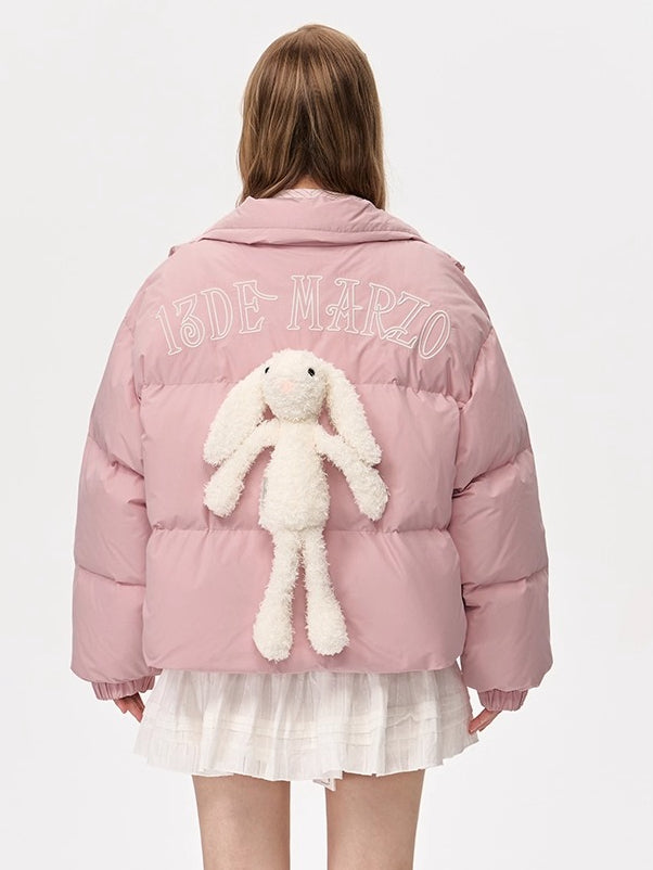 Plush Doll Puffer Down Jacket