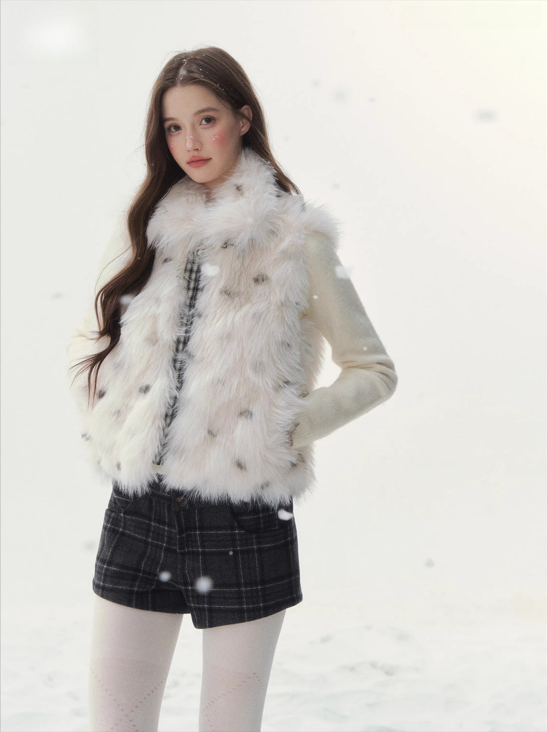 Reversible Fashion Faux Fur Jacket