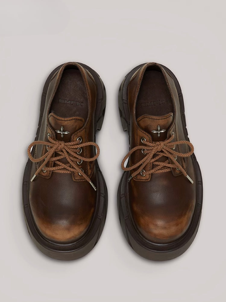 Future Mirage Leather High Heel Derby Snow Mountain - CHINASQUAD