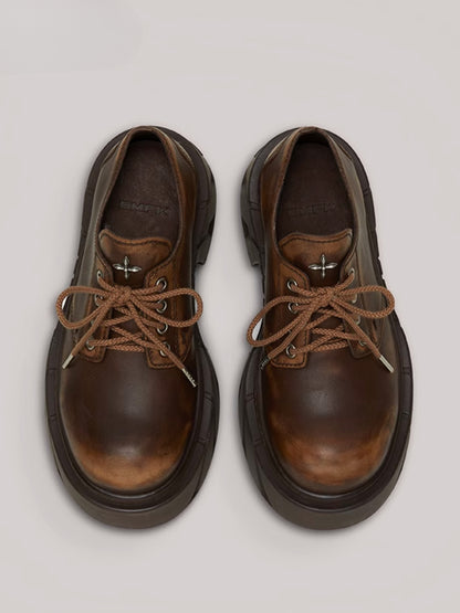 Future Mirage Leather High Heel Derby Snow Mountain - CHINASQUAD