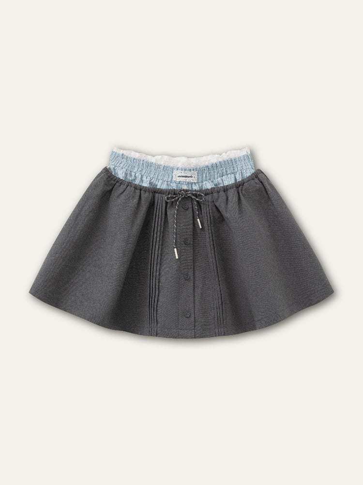 Romantic College Two-piece Mini Skirt - CHINASQUAD