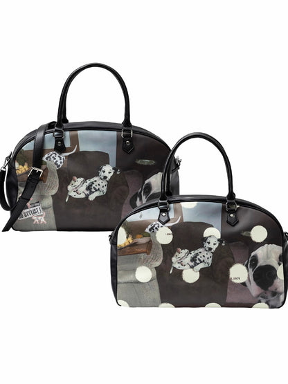 Classic Cat &amp; Dog Boston Handbag - CHINASQUAD