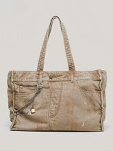 Compass Badge Patina Leather Flip Bag Medium Caramel Patina - CHINASQUAD