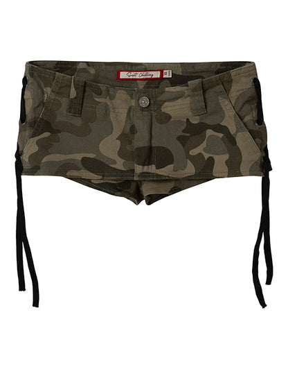 Camouflage Print A-line Mini Skirt