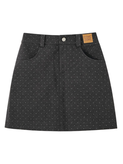 A-Line Polka Dot Skirt