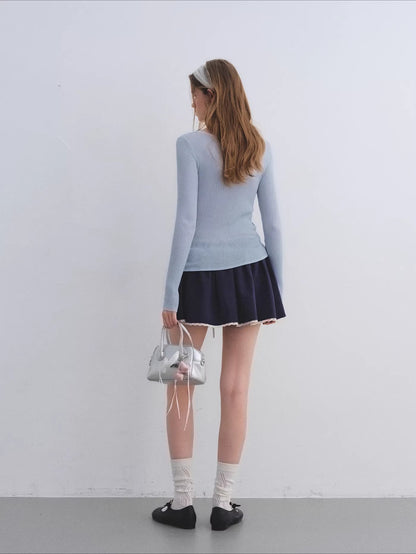 Layered Contrast Camisole Crewneck