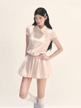 Pink Shirt-style Waist - cinched Dress - CHINASQUAD