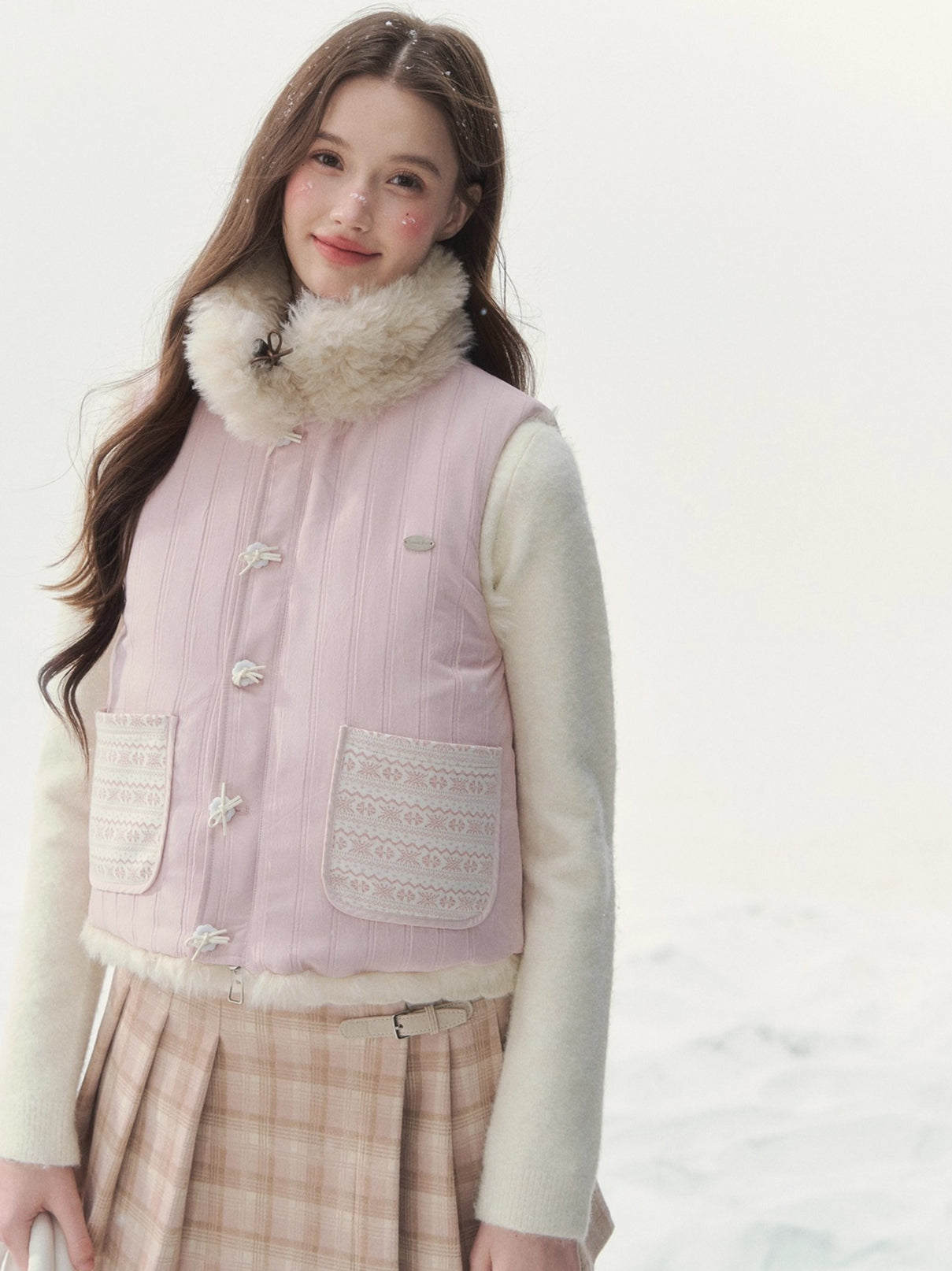 Reversible Vintage Faux-Fur Vest