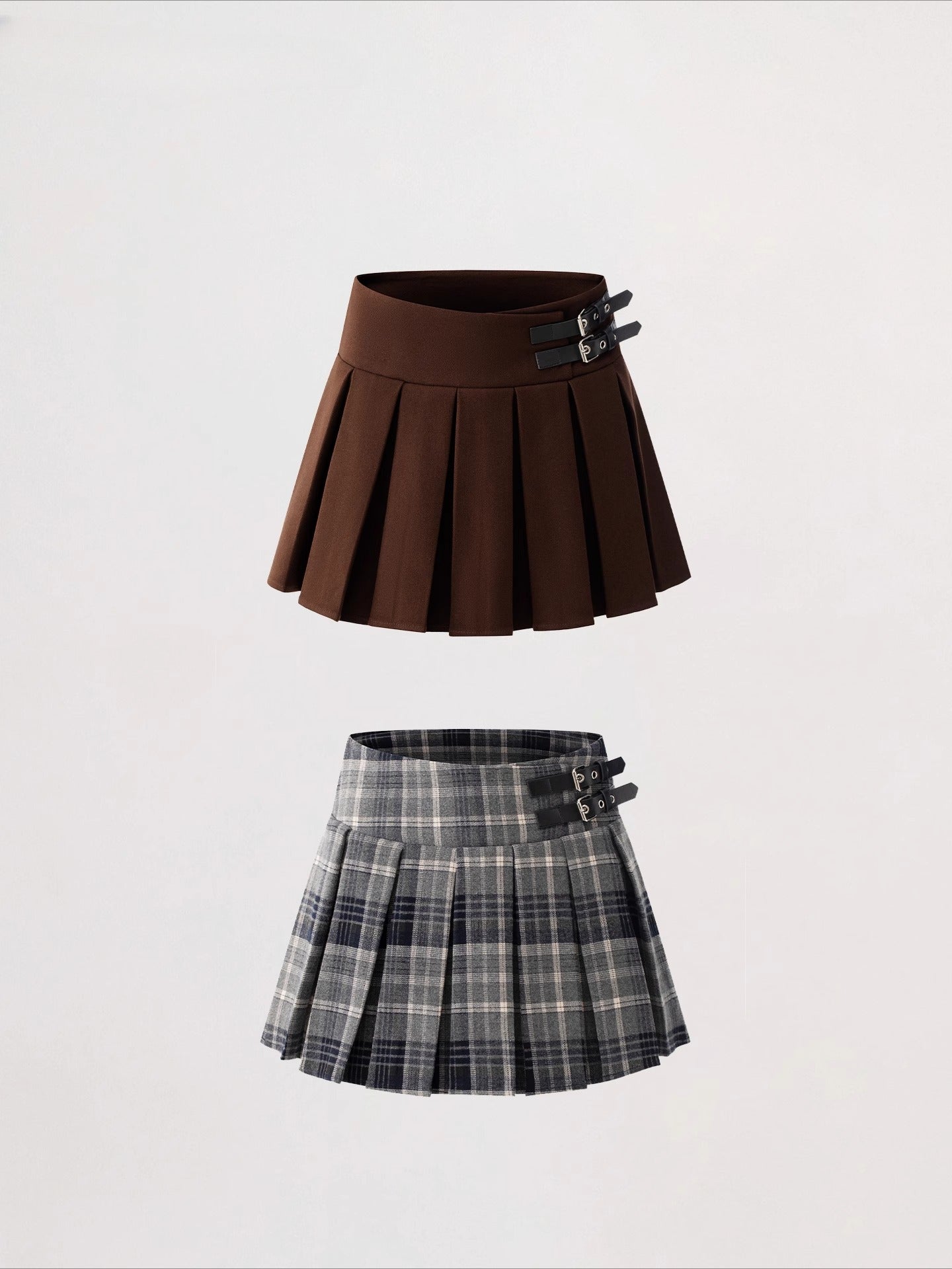 High-Waist Pleated Skirt