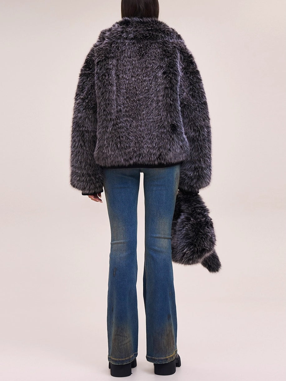 Desert Storm Hand-Painted Flared Jeans