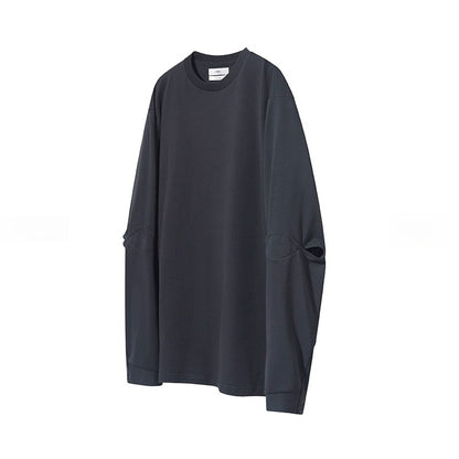 Disjointed Structure Long Sleeve T-Shirt
