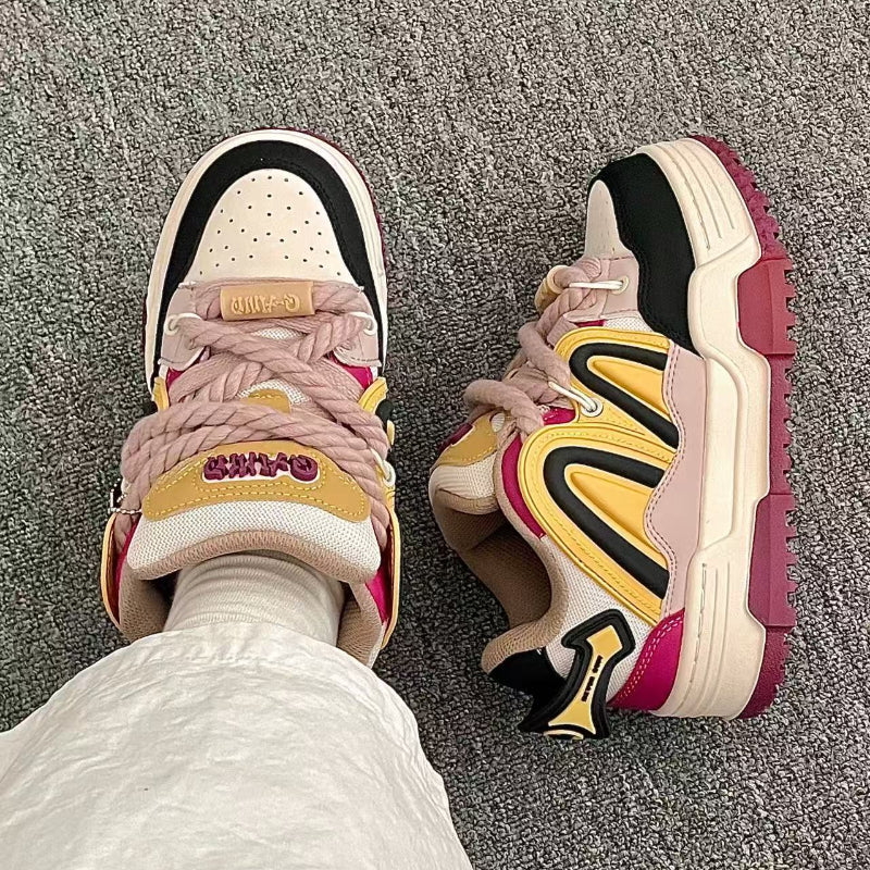 Turmeric Purple Chunky Casual Sneakers
