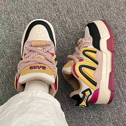 Turmeric Purple Chunky Casual Sneakers