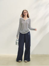 Hollow Embroidery Tie-up Casual Pants - CHINASQUAD