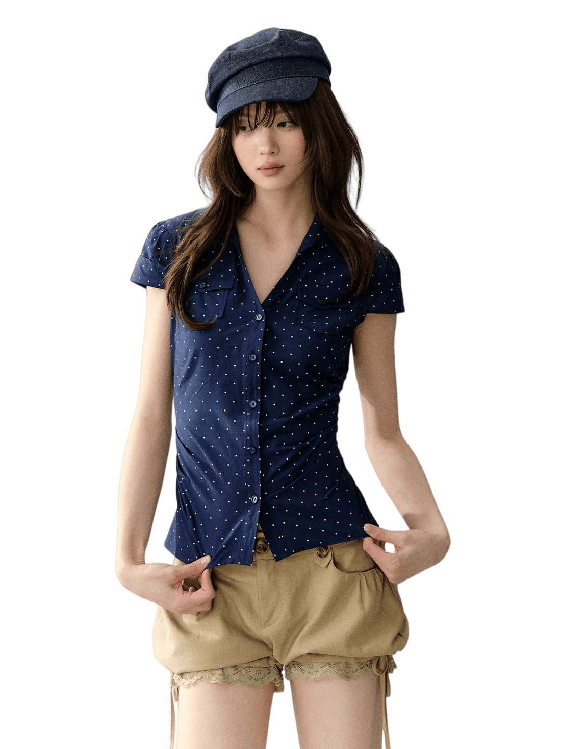 Slim Fit Pocket Short Sleeve Shirt