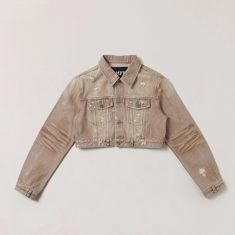 RAGE Origin Cropped Denim Jacket