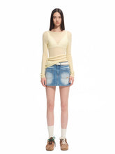 "Djembe Series" Meghan High-Neck Long-Sleeve Knit Sweater - CHINASQUAD