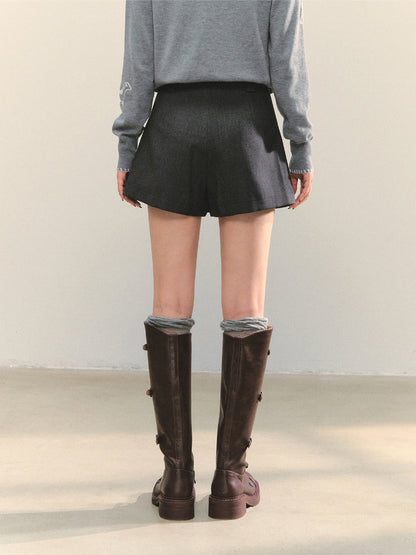 Anti-exposure Applique Pocket Suit Skort - CHINASQUAD