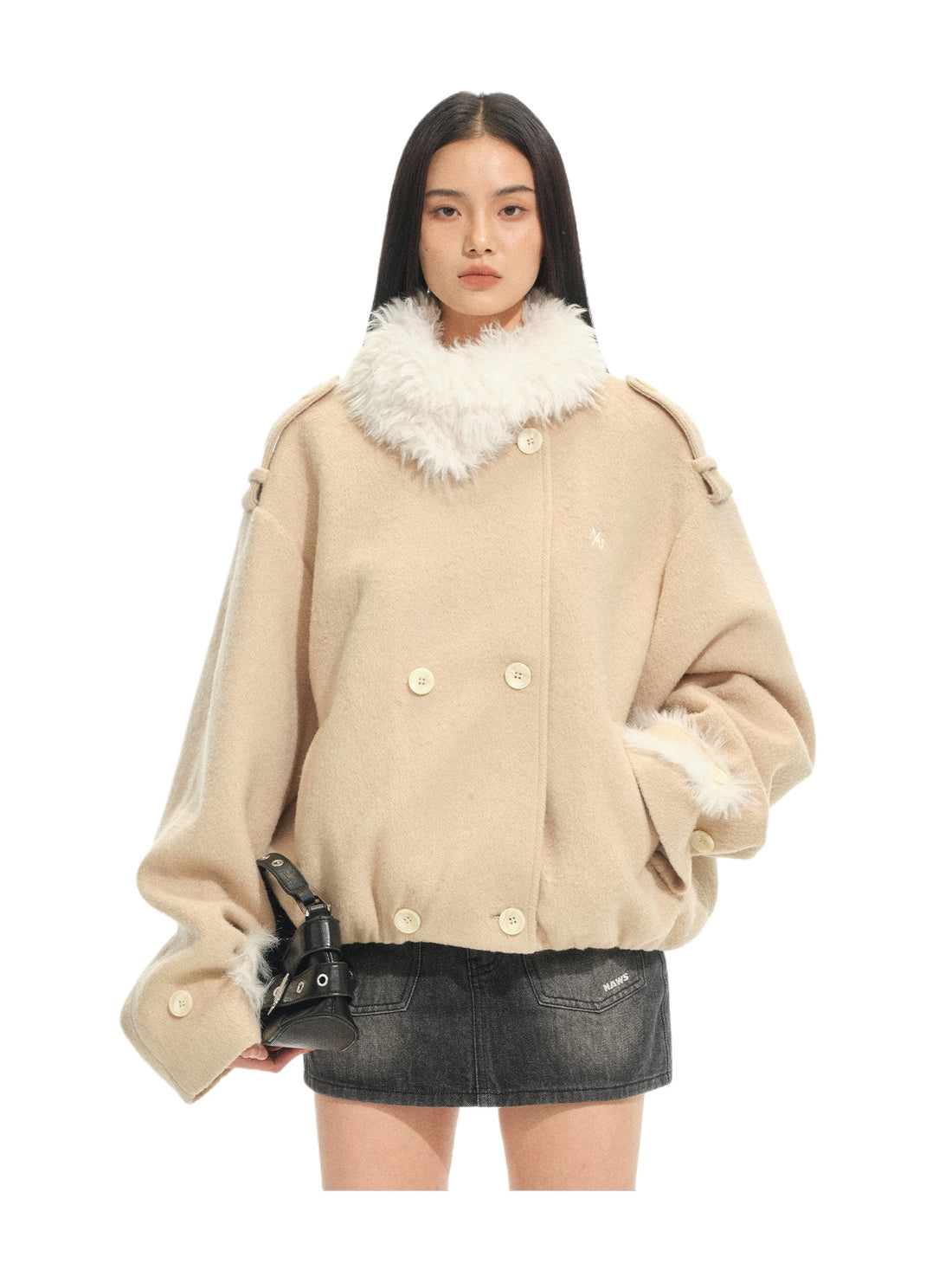 Polar Sculpted Wool-Blend Jacket