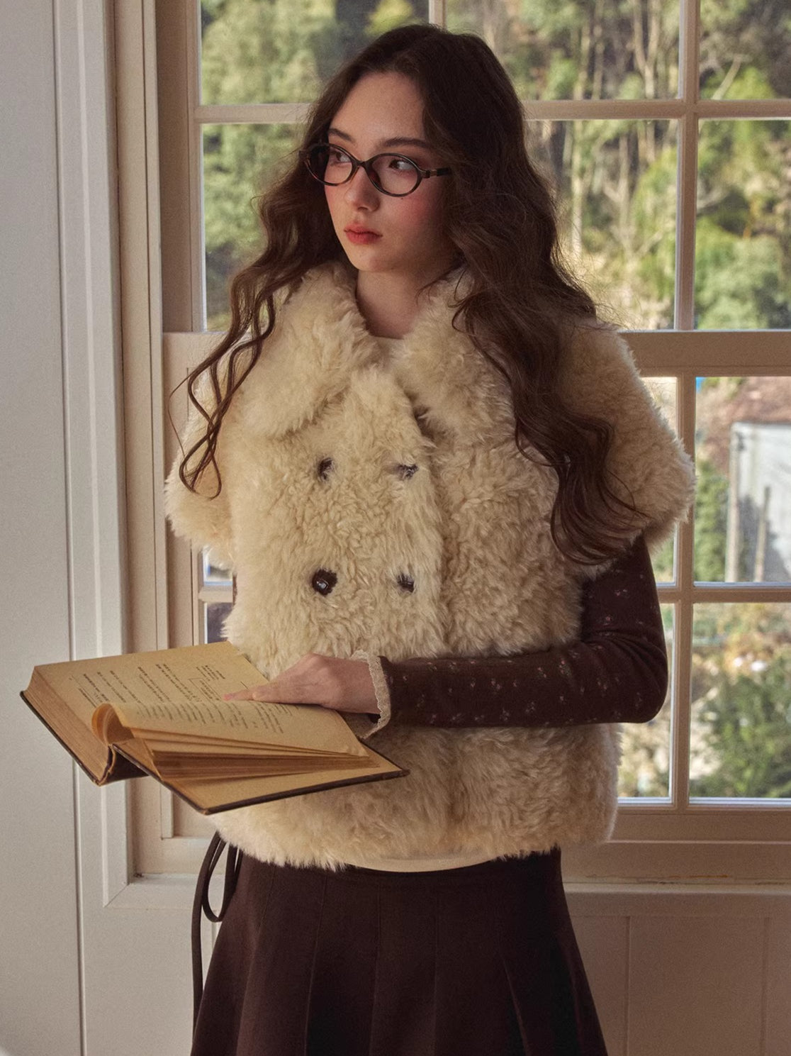 Vintage Short-Sleeve Vest Jacket