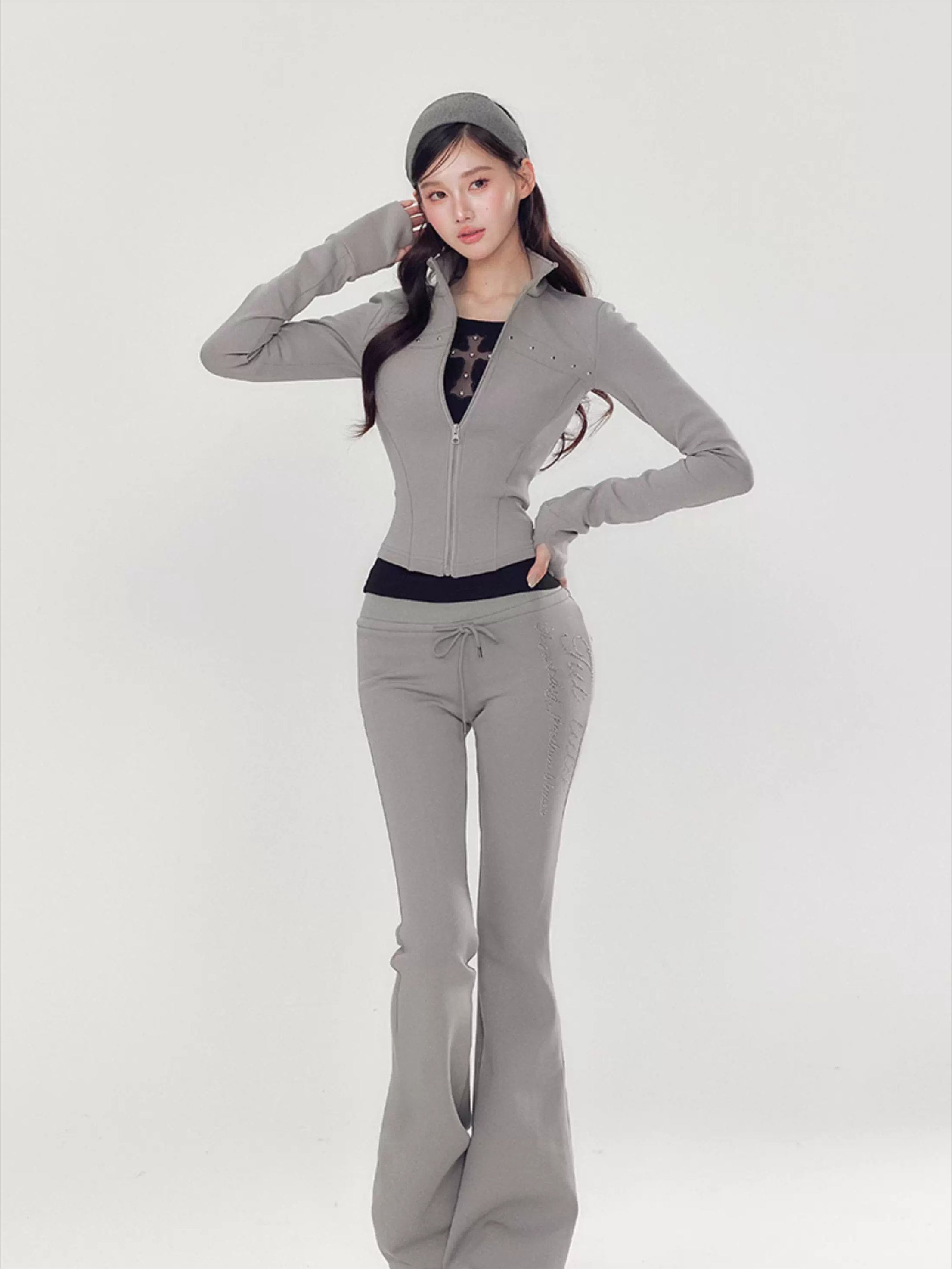 Pink Luxe Yoga Tracksuit Set