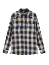 Retro Tassel Checkered Shirt - CHINASQUAD