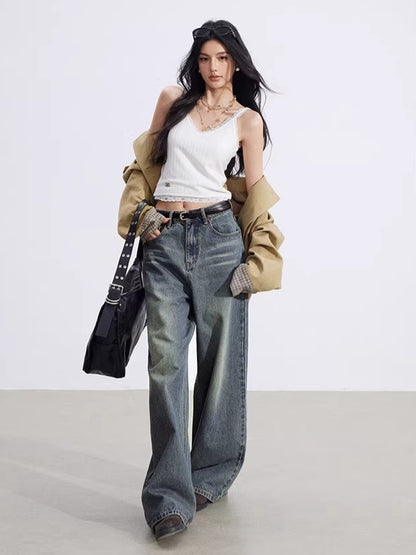 Lace-Trim V-Neck Knit Vest