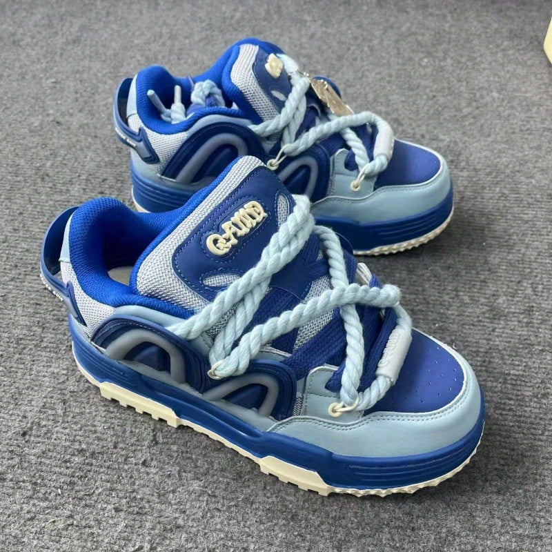 Dreamy Blue Chunky Casual Sneakers