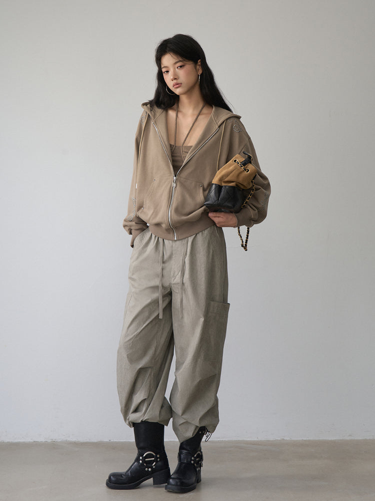 Rivet Loose Zip-up Hoodie - CHINASQUAD