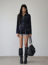 Straight-leg Cuffed Denim Shorts - CHINASQUAD