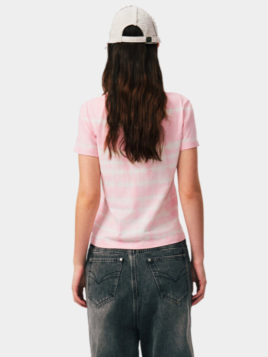 Pink Tie-Dye Layered T-Shirt