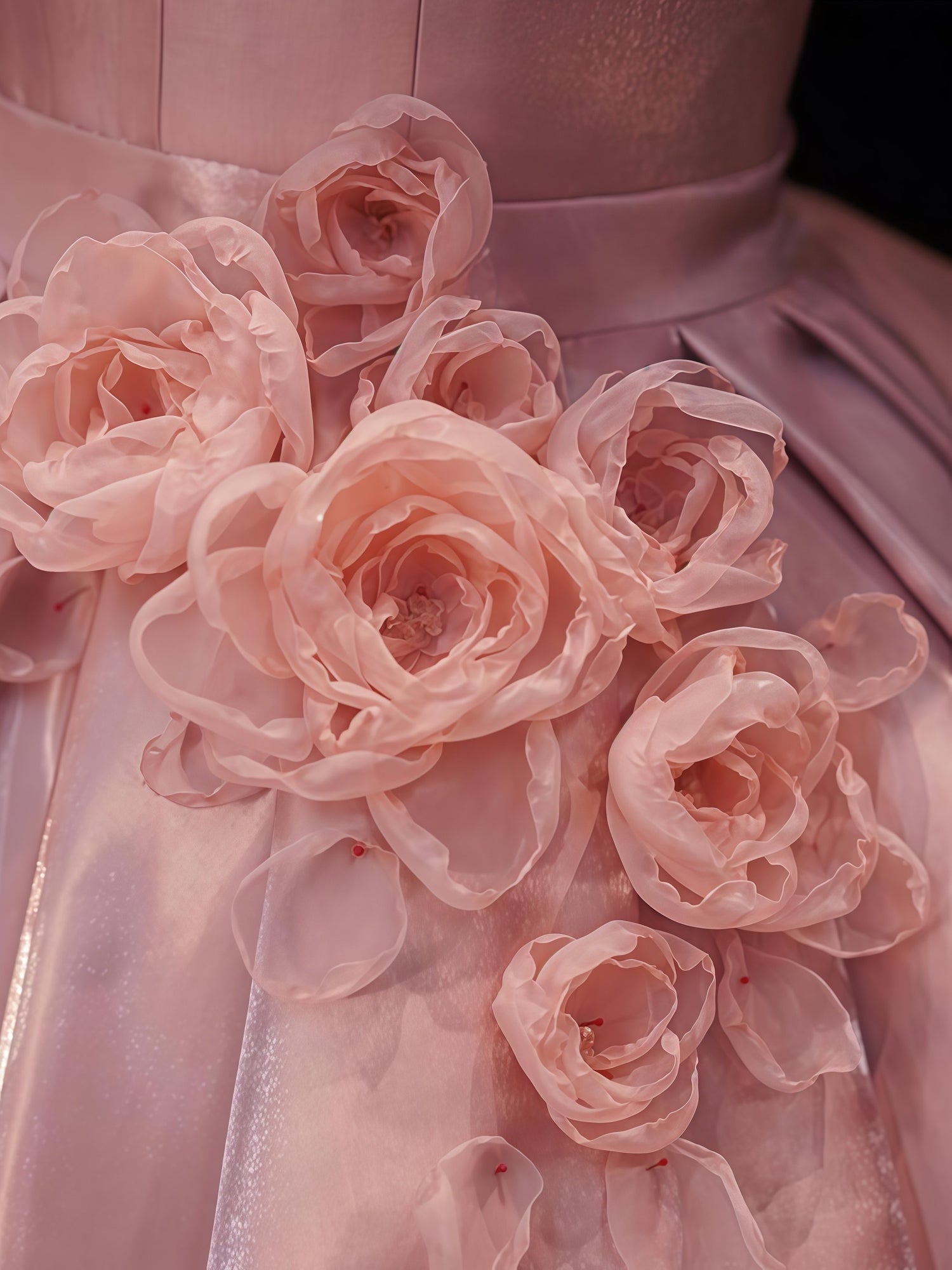 Blush Rosette Sculpted Mini Dress