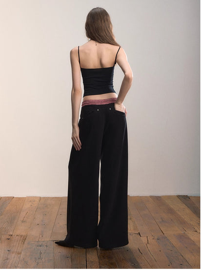 Colorblock Waistband Sweatpants