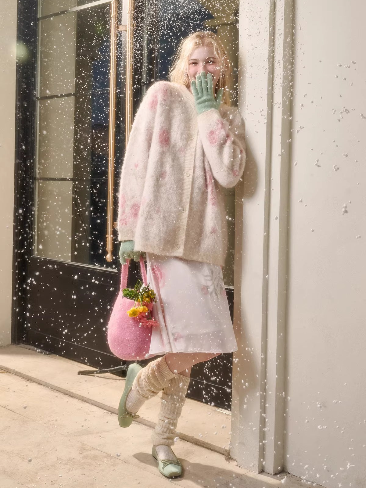 Merino Wool-Blend Knit Jacket