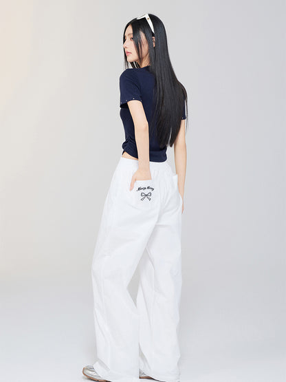 Star Rhinestone Letter Shoulder Tee