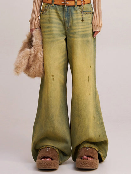 Wild Mustang Classic Wide-Leg Jeans