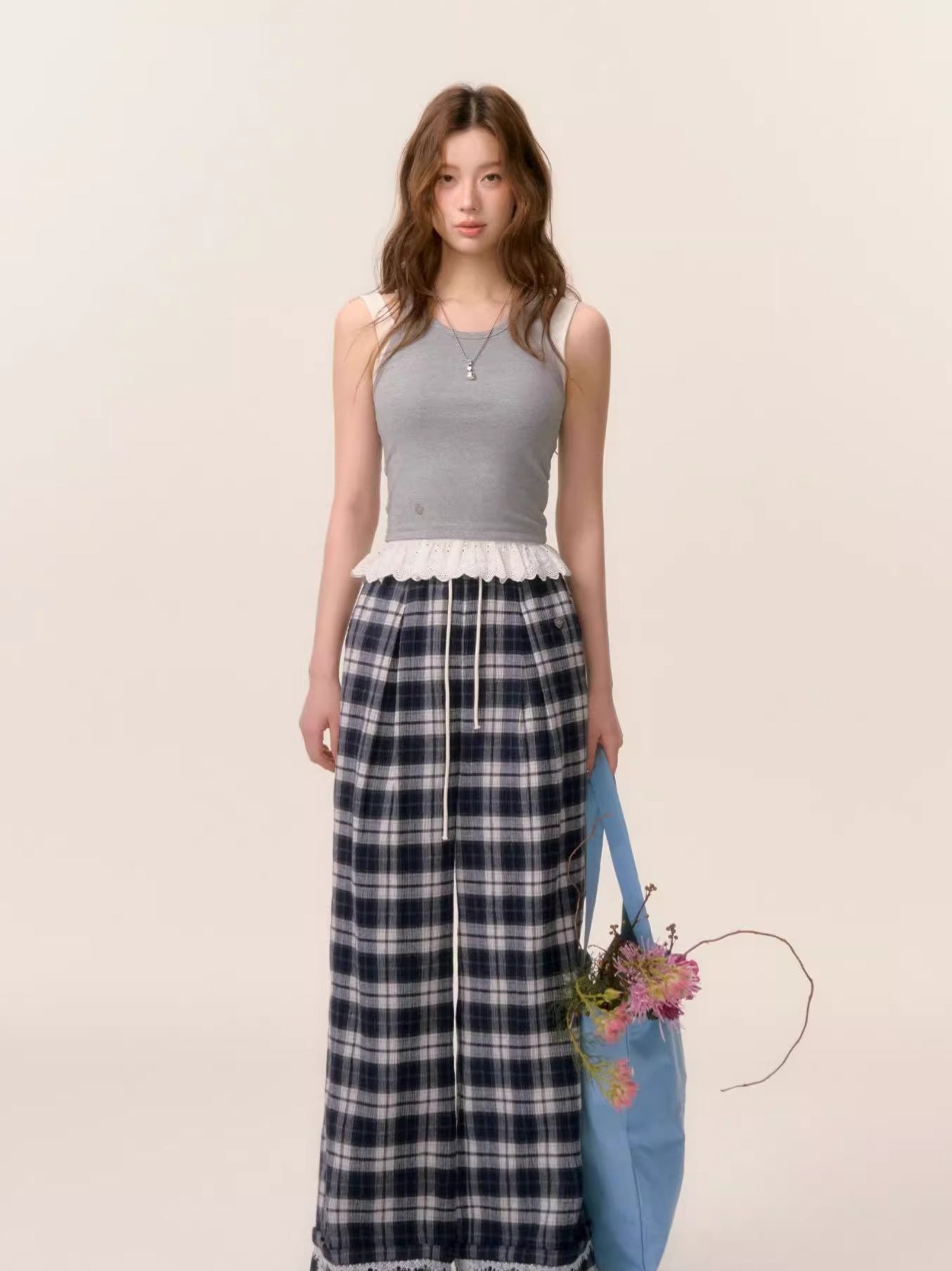 Petal Lace Strapped Tank Top